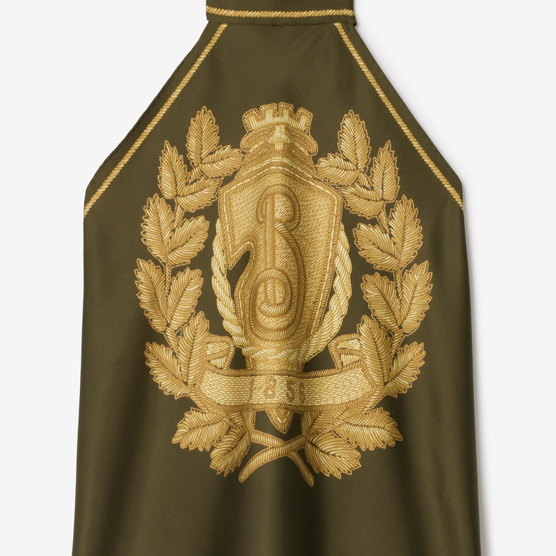 B Crest Silk Scarf Top 4