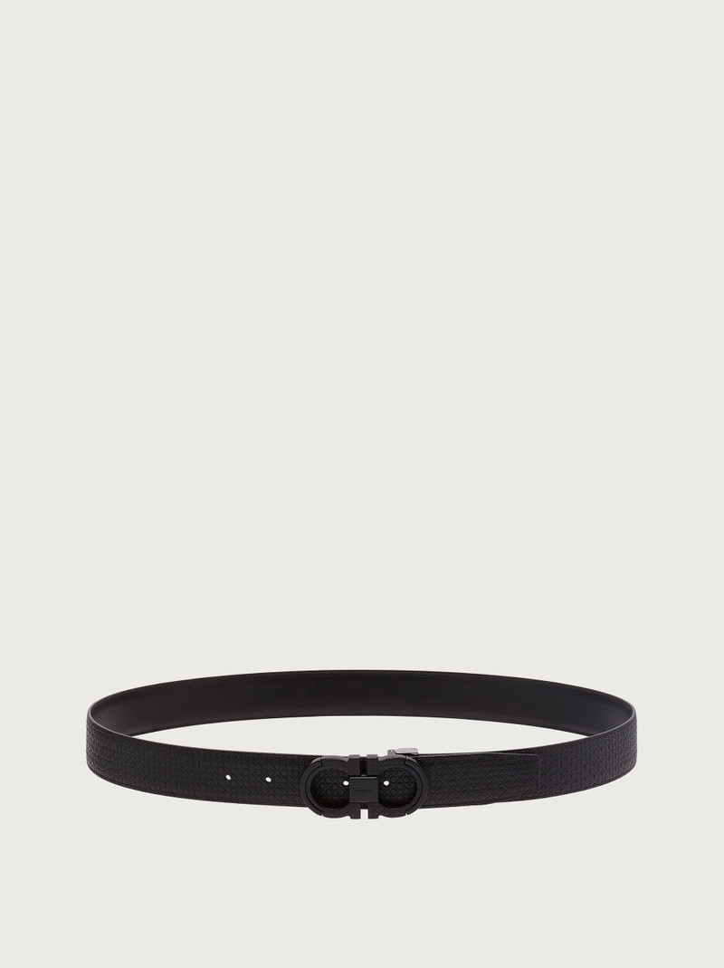 FERRAGAMO Reversible and adjustable Gancini belt outlook