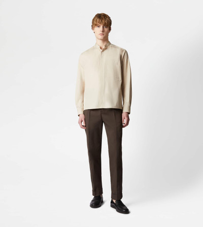 Tod's SHIRT IN COTTON - BEIGE outlook