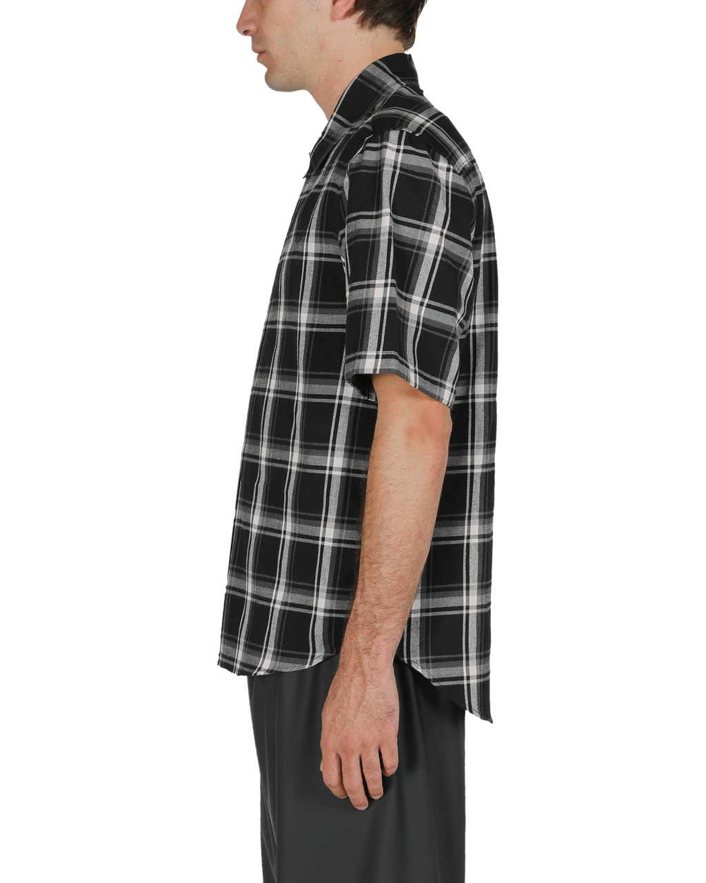MONOGRAM S/S PLAID SHIRT - 4