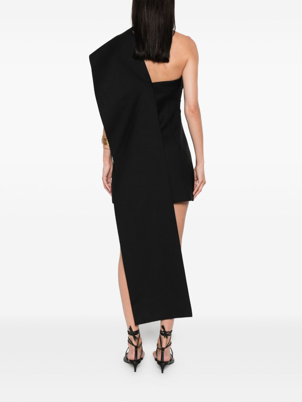 one-shoulder mini dress - 4