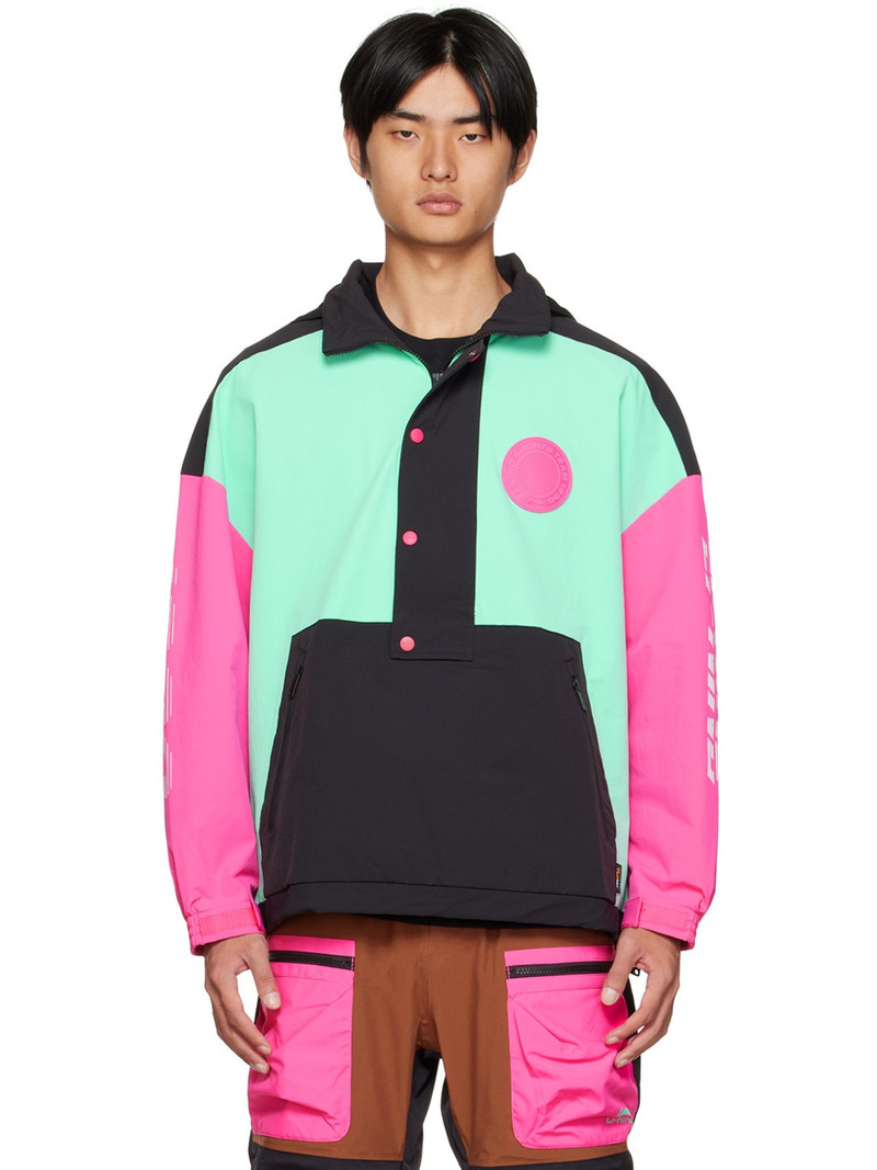 Green Paneled Ski Jacket 1