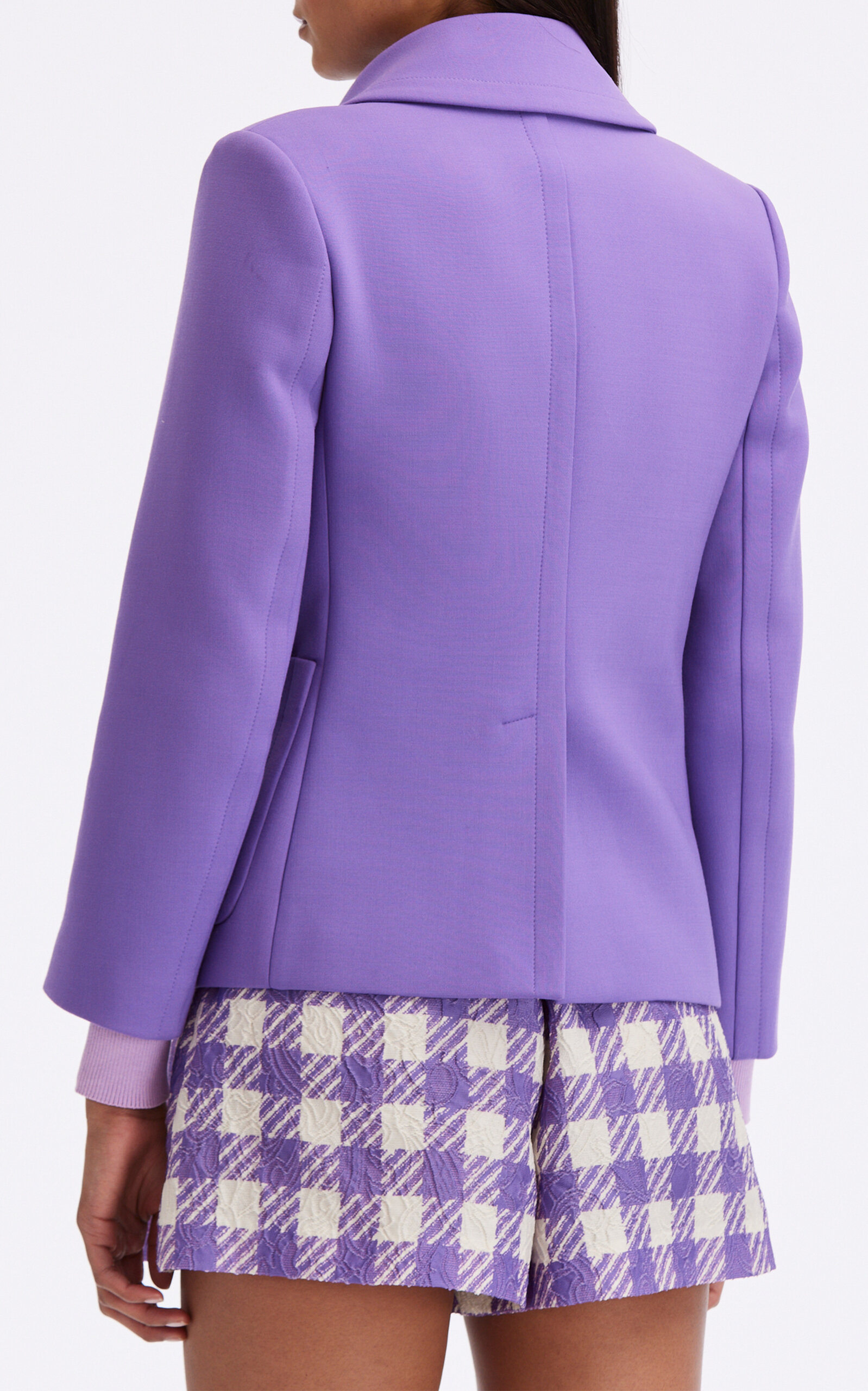 Stretch-Wool Jacket purple - 4