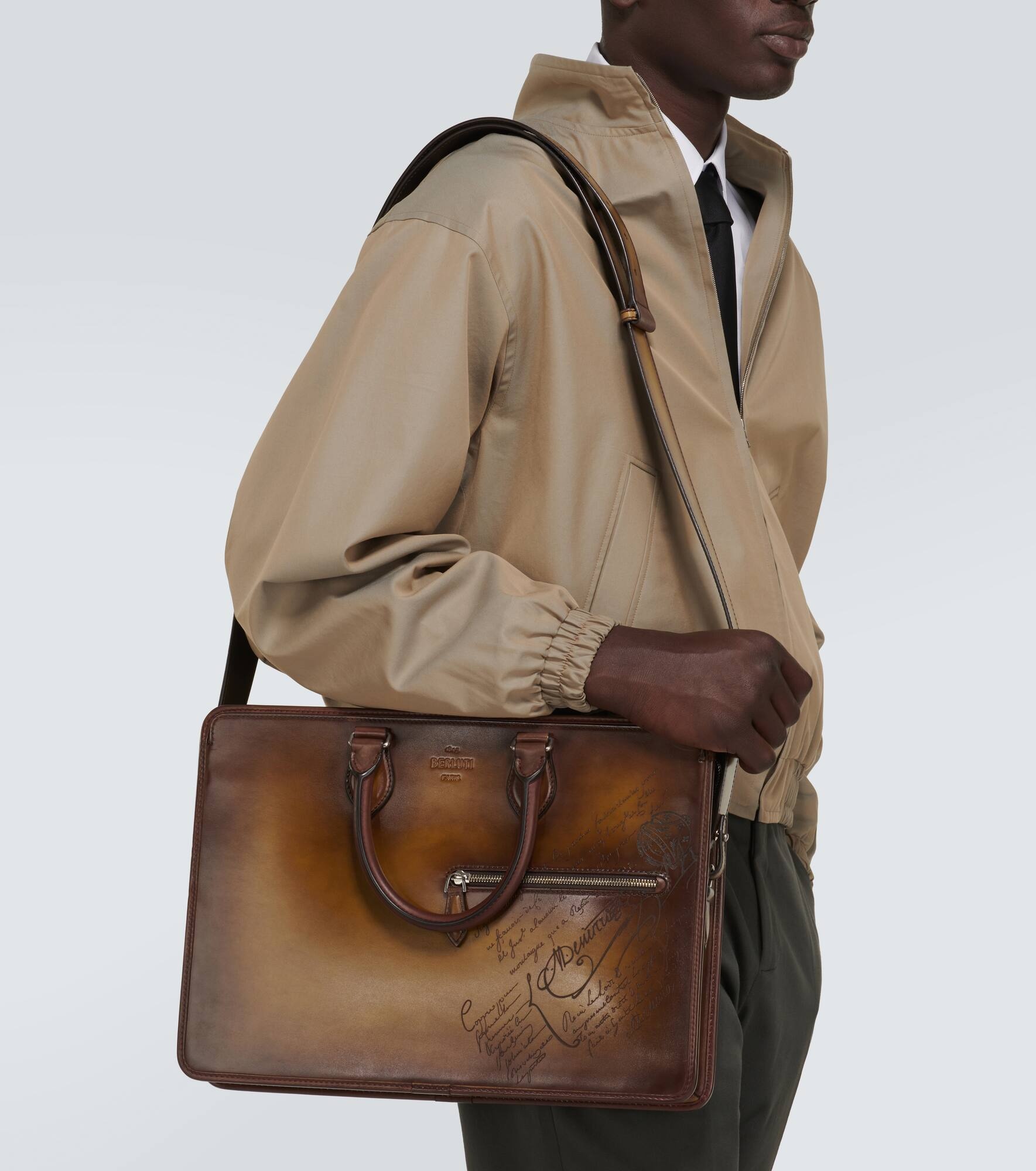 Leather briefcase - 3