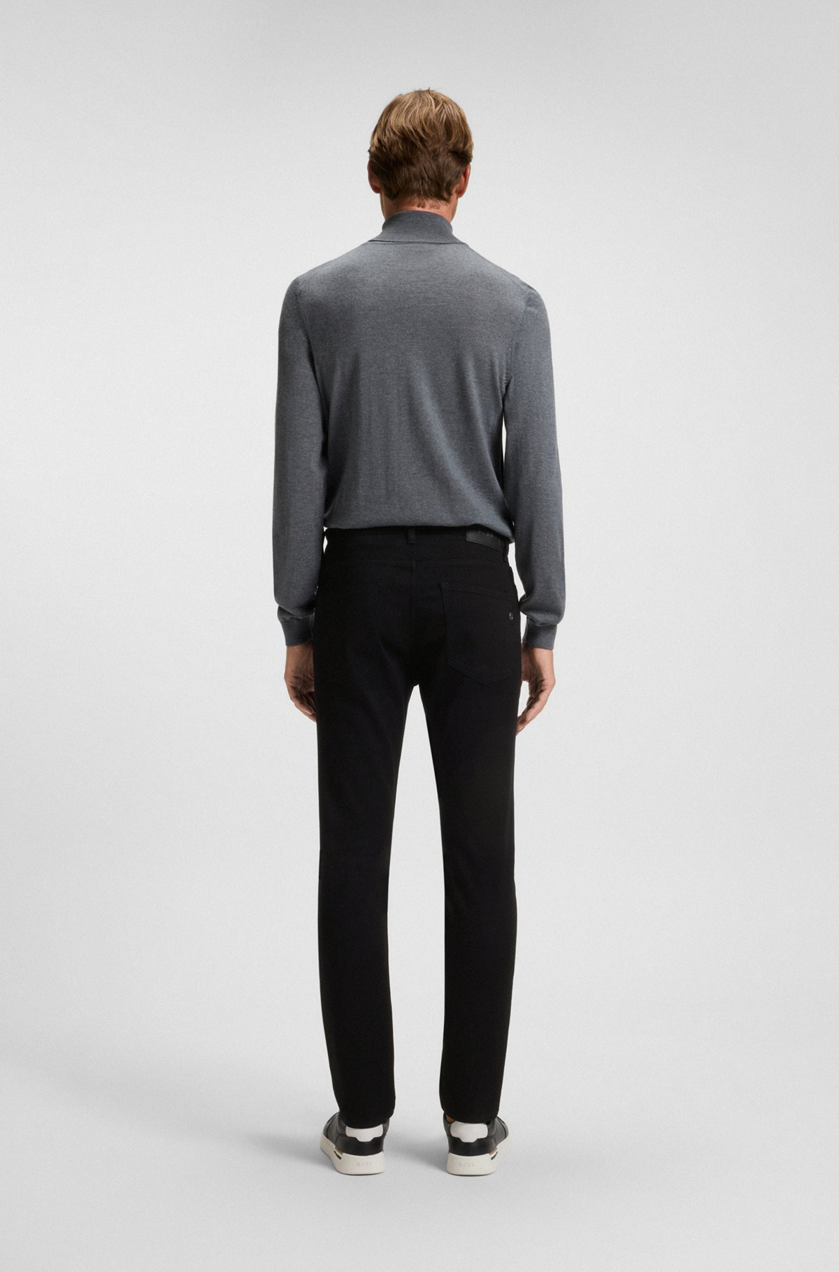 DELAWARE SLIM-FIT JEANS IN BLACK-BLACK ITALIAN DENIM - 4