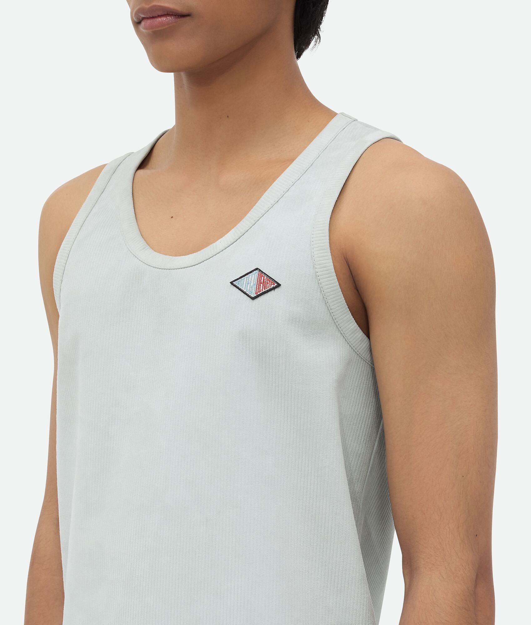 Jersey Rib Leather Tank Top - 4