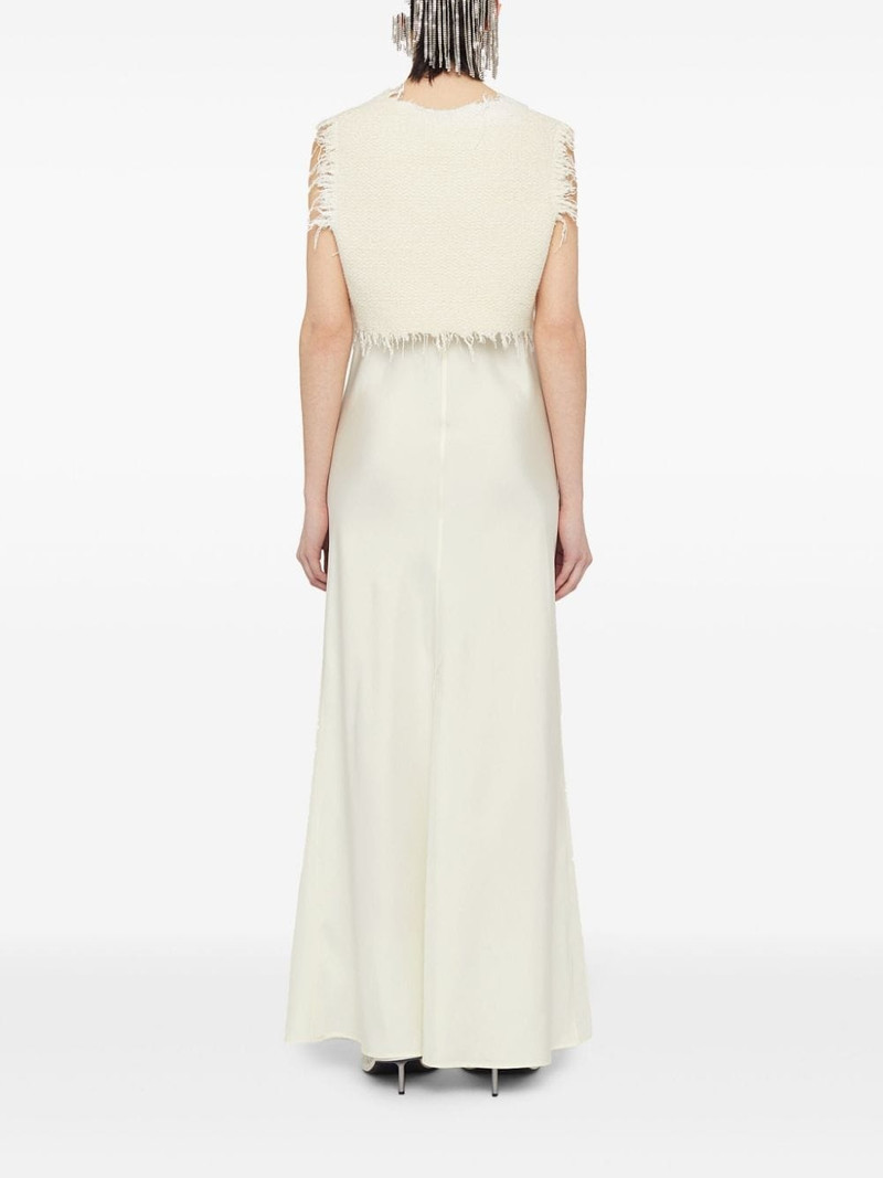 layered wool-silk blend dress 3