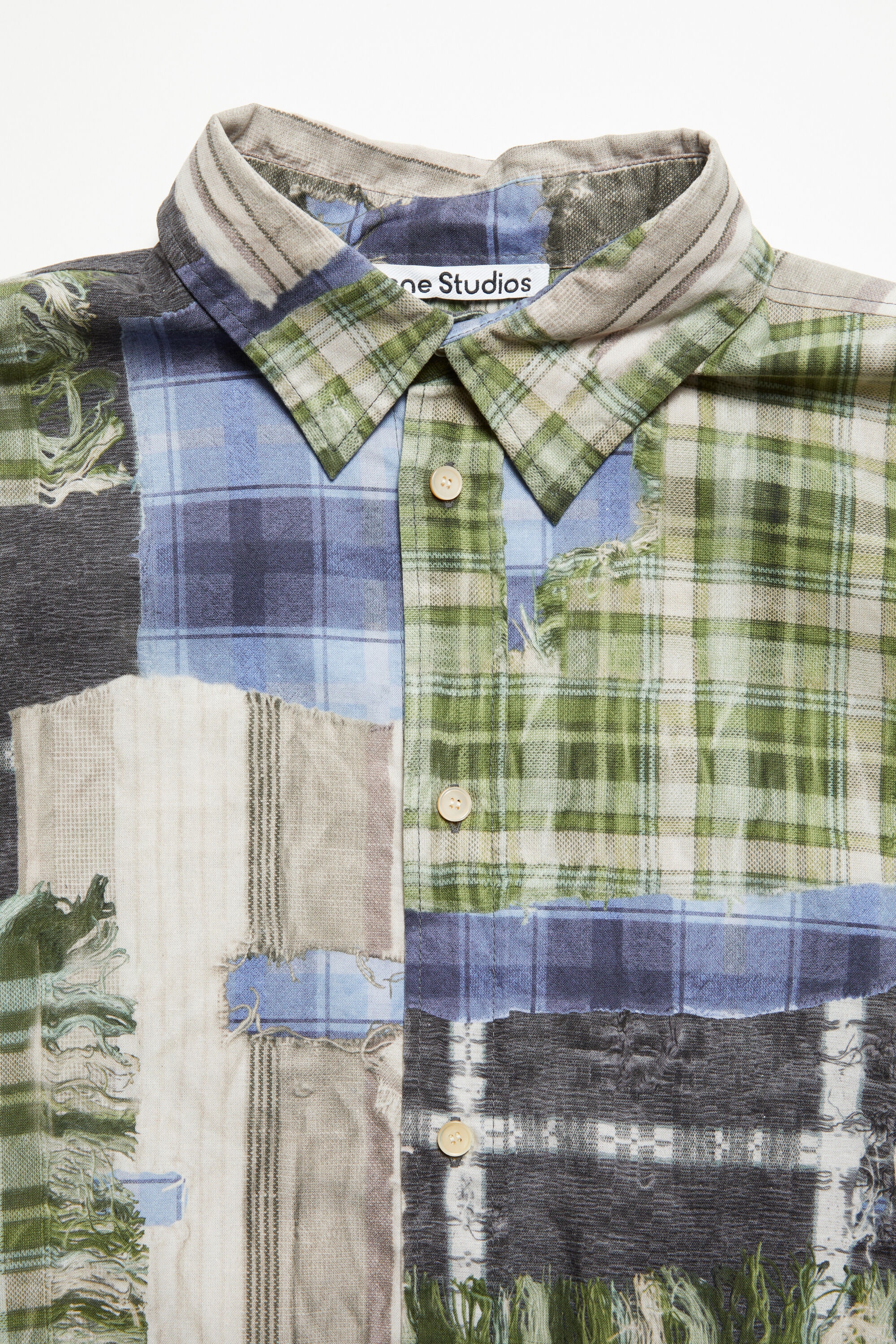 Print button-up shirt - Green multi - 5