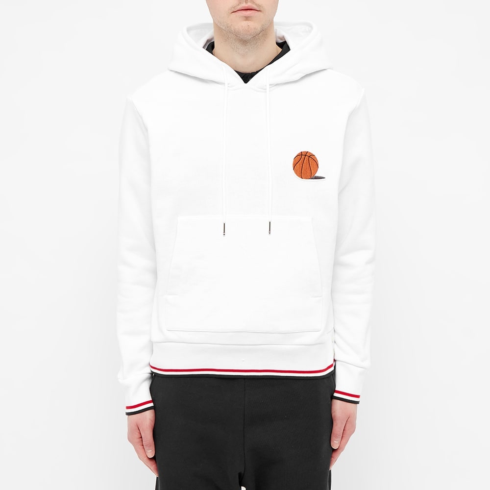 Thom Browne Basketball Icon Stripe Tipped Hoody - 4