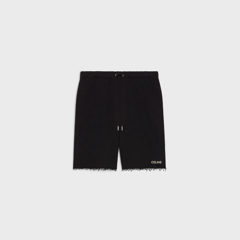 celine shorts in cotton fleece 1
