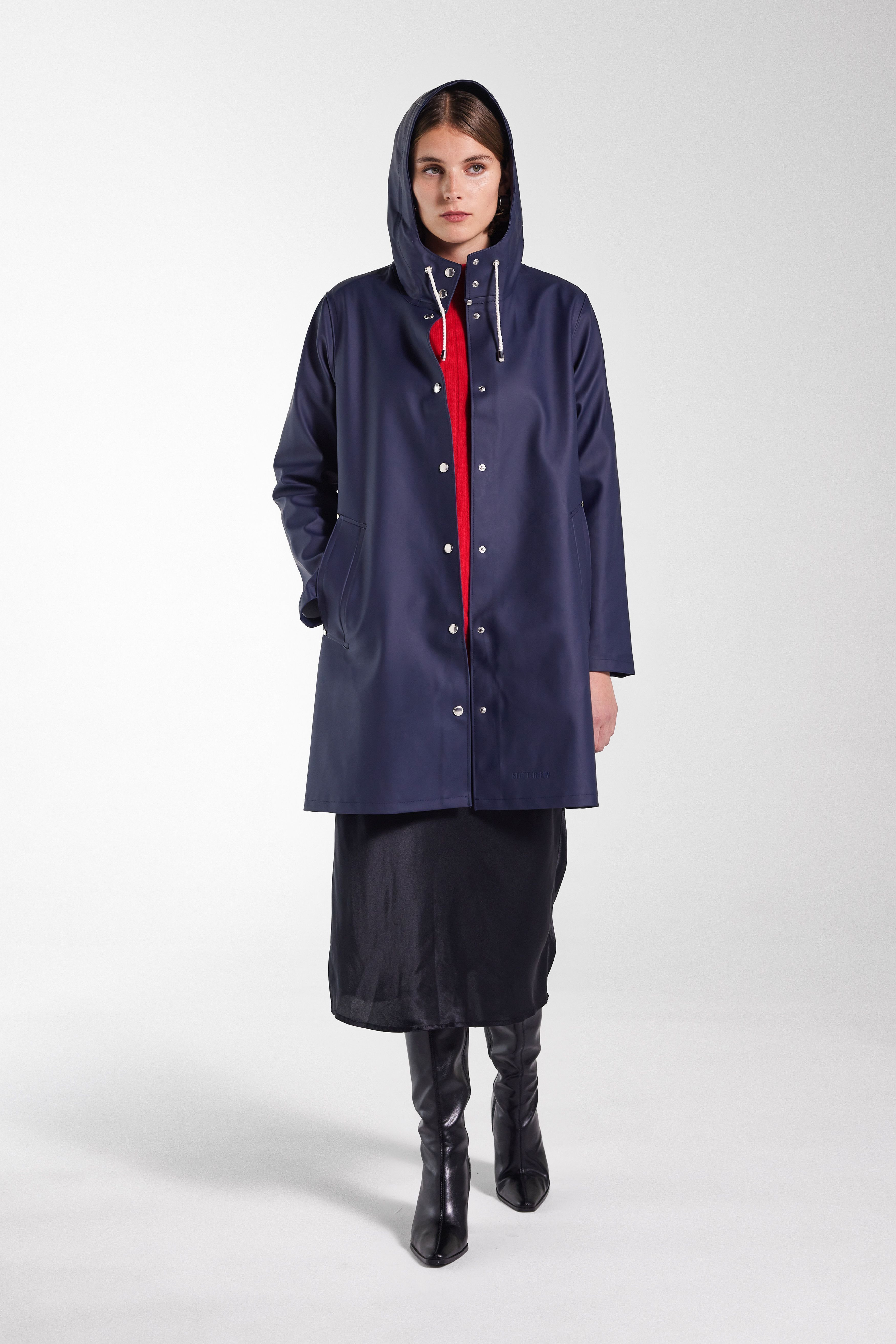 Mosebacke Raincoat Navy - 2