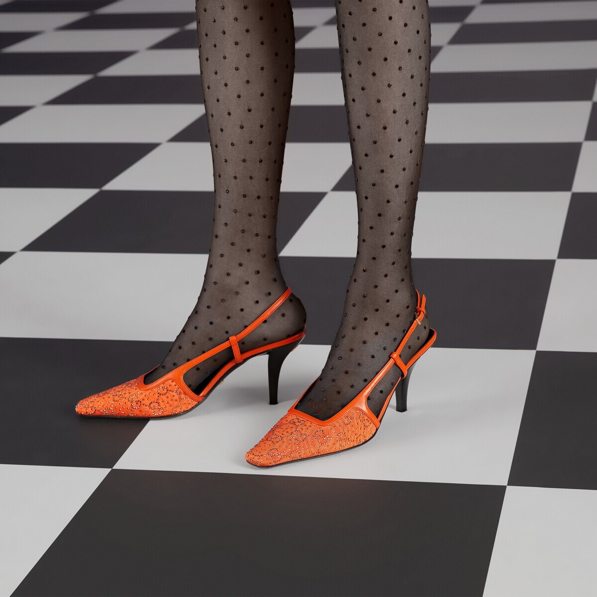 GUCCI Women's GG mid-heel slingback pump | REVERSIBLE