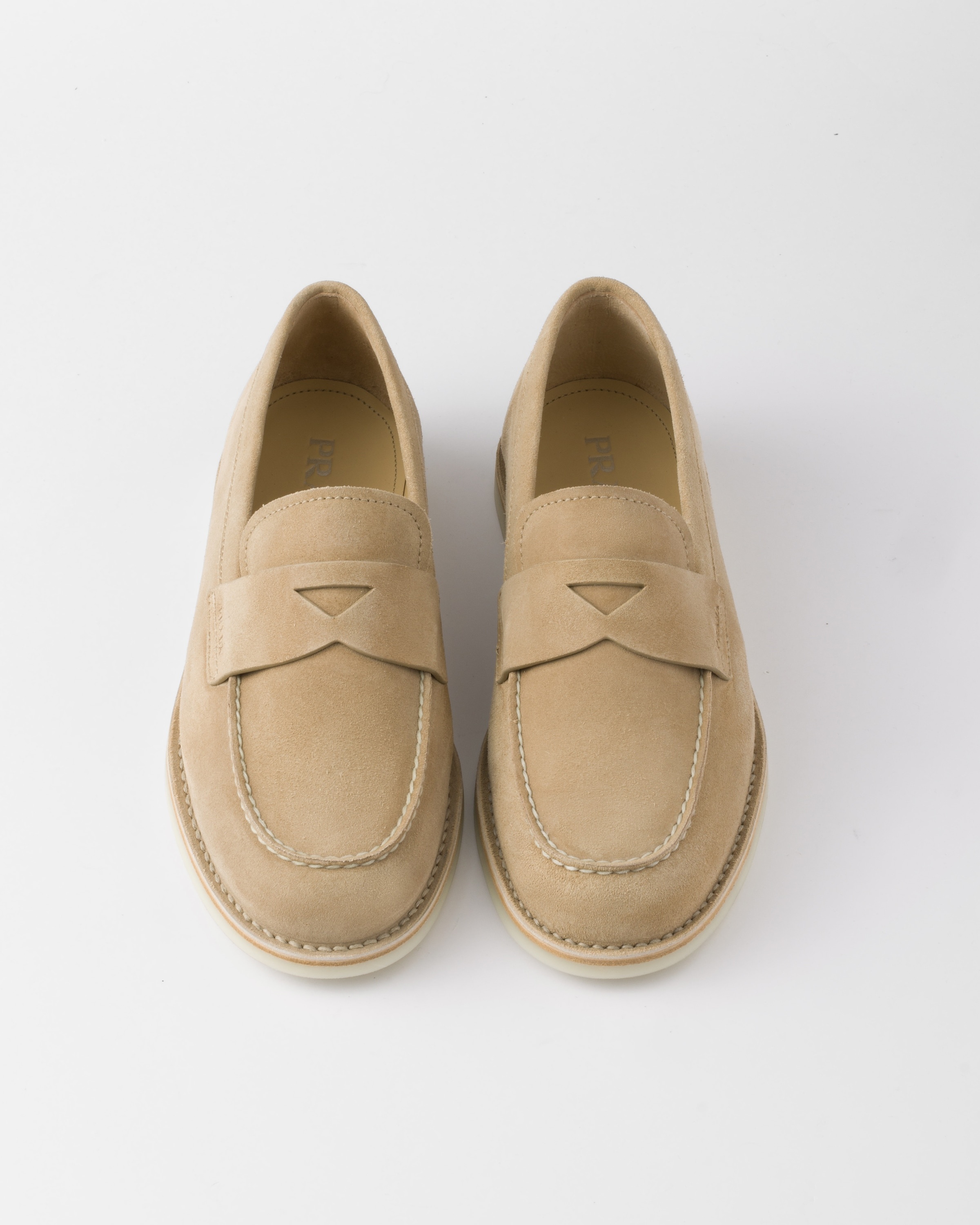 Bleached suede loafers - 3