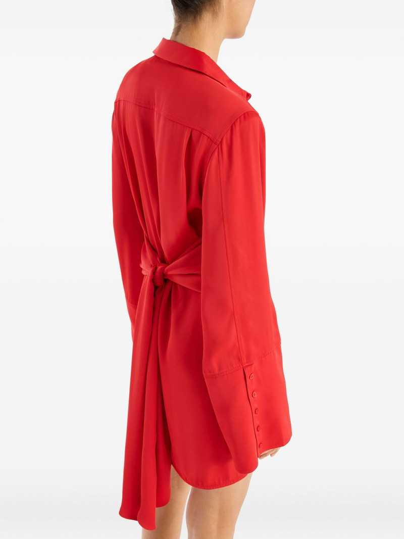 tie-back shirt mini dress 4