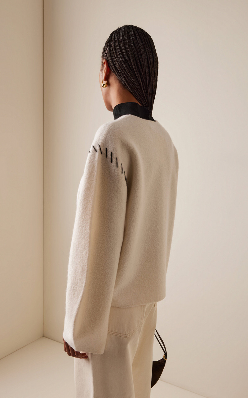Oslo Oversized Wool Sweater white 4