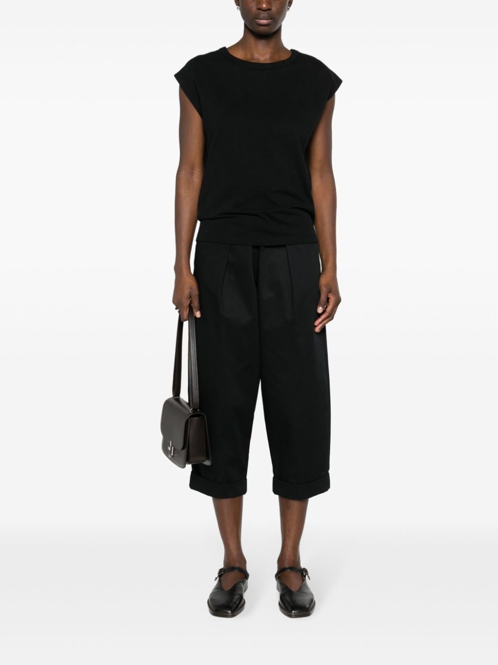 sleeveless jersey T-shirt - 2