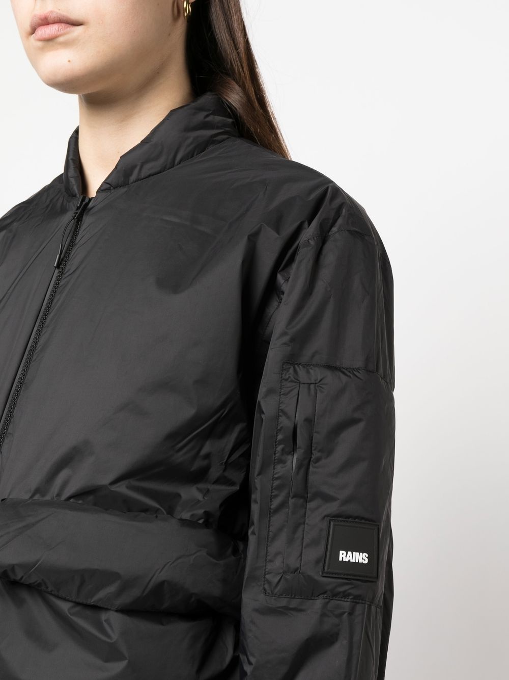 flap-pockets puffer jacket - 5