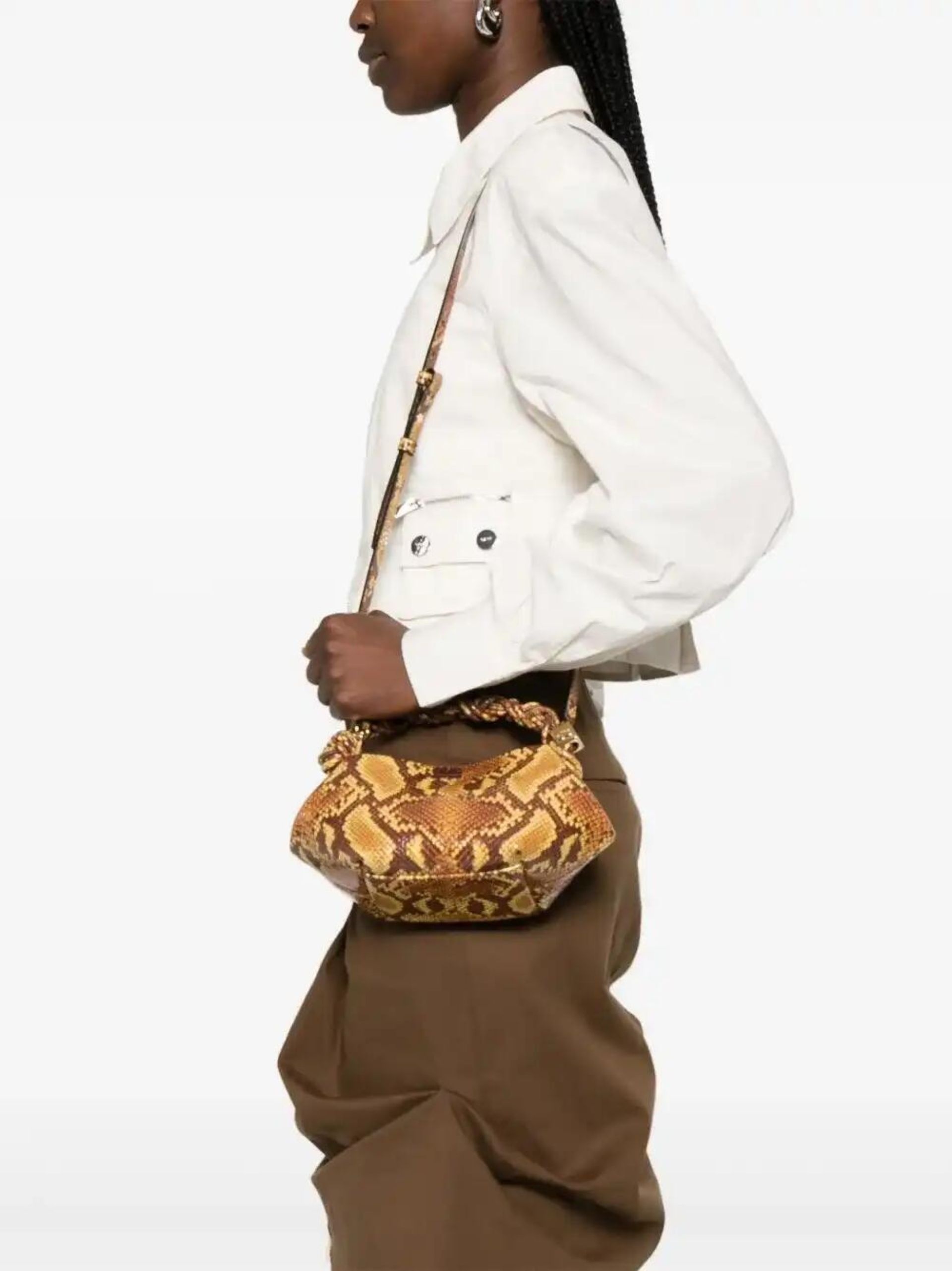 GANNI mini Bou tote bag | REVERSIBLE