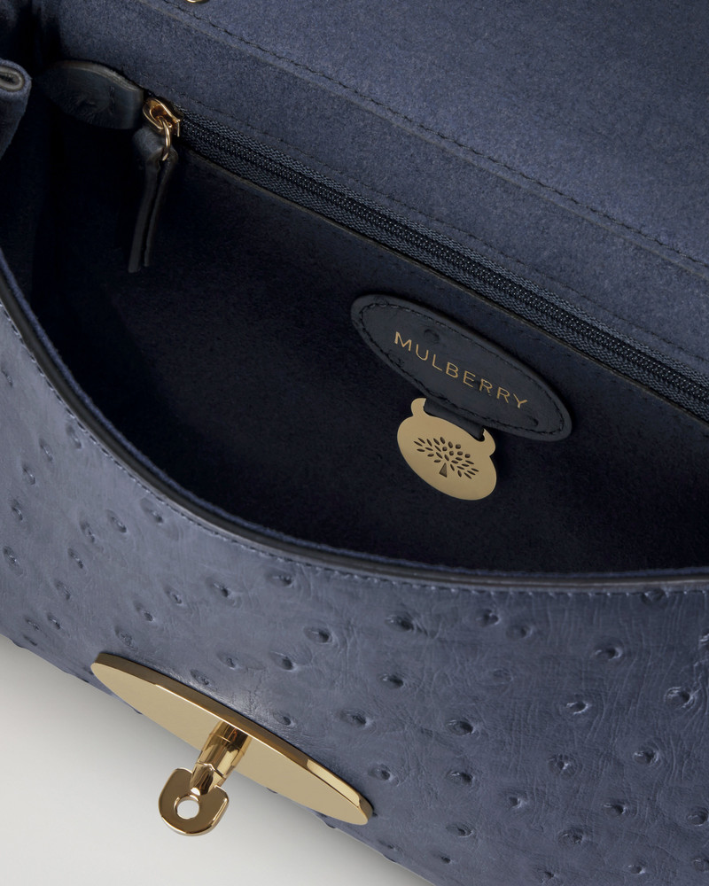 Lily Stormy Blue Ostrich 5
