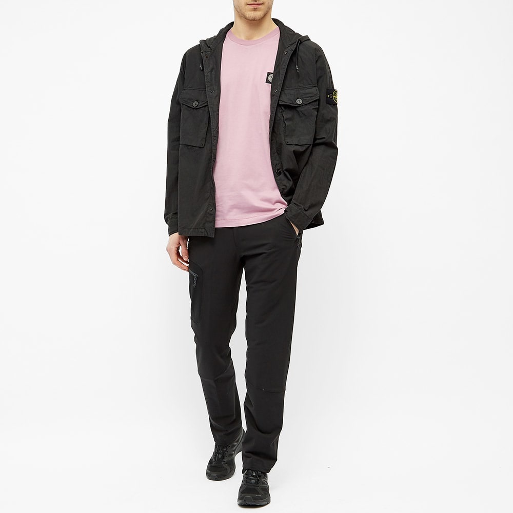 Stone Island Garment Dyed Patch Logo Tee - 5