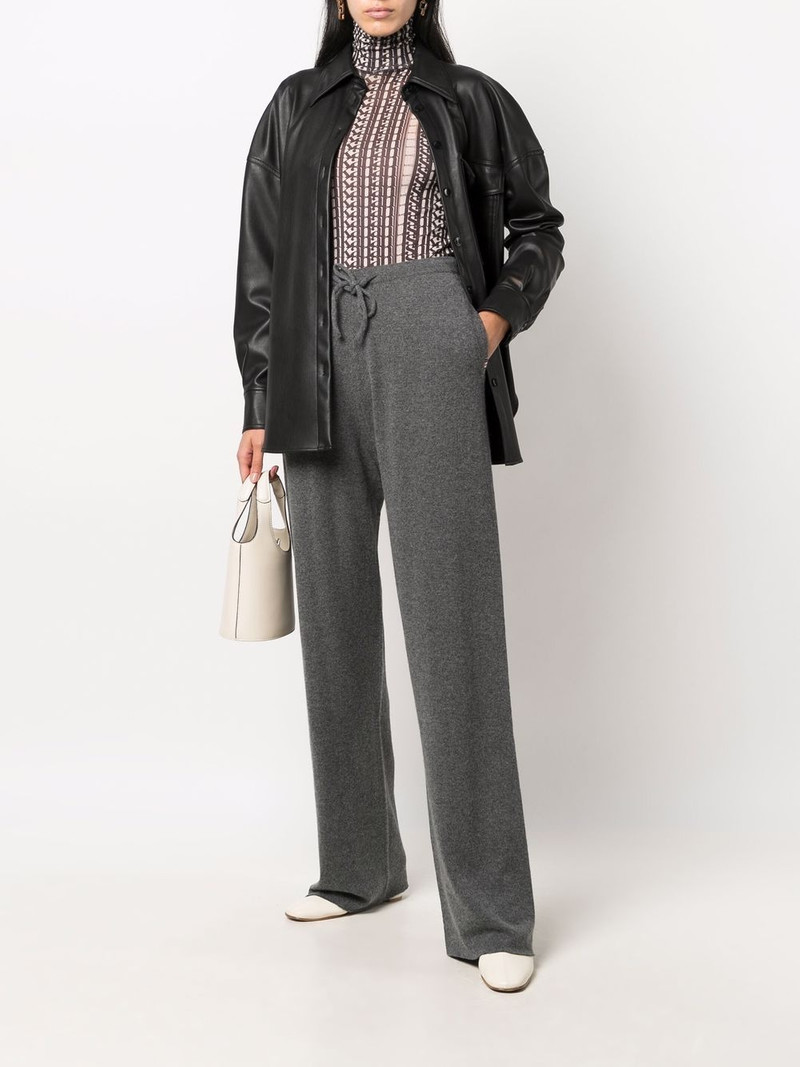 extreme cashmere cashmere-blend straight leg track trousers outlook