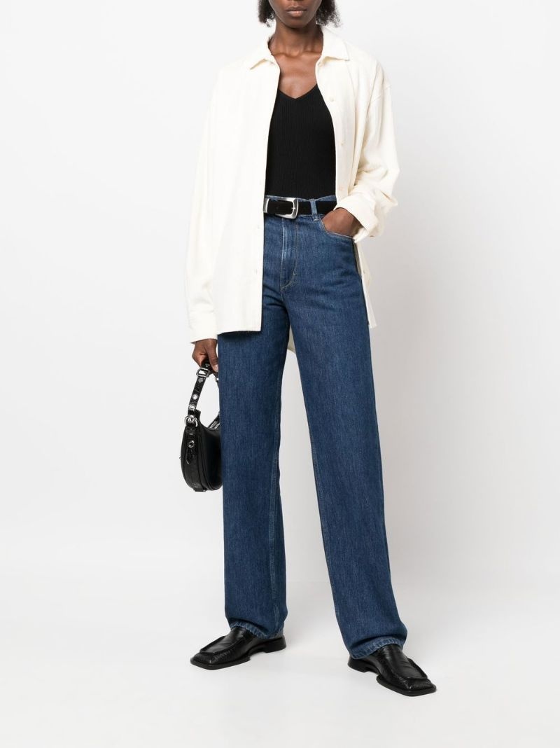 long-sleeve corduroy T-shirt - 3