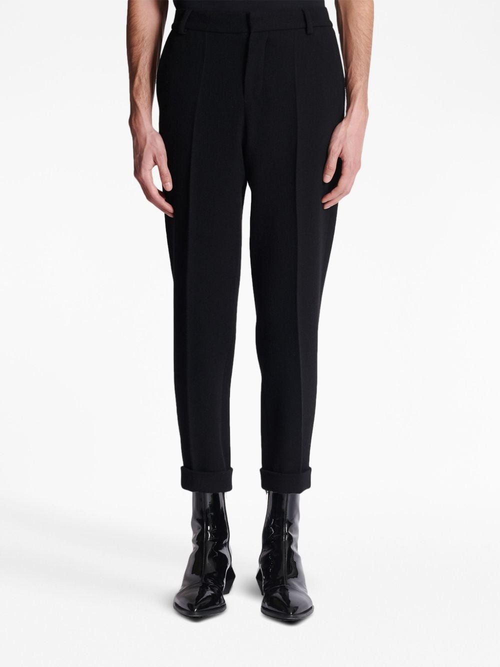tapered cropped trousers - 5