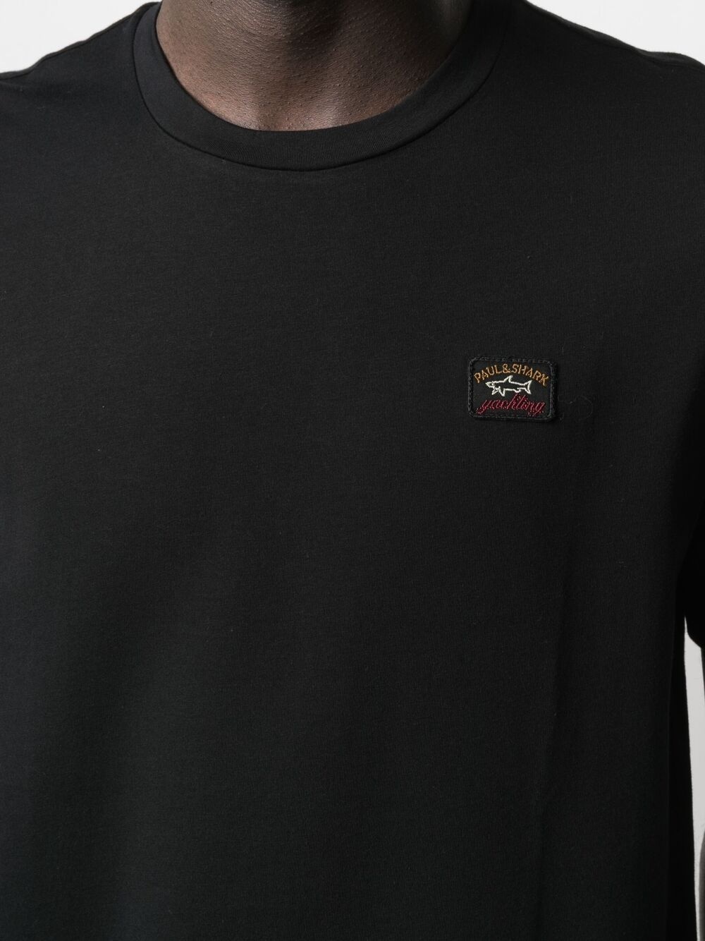 logo-patch cotton T-shirt - 5