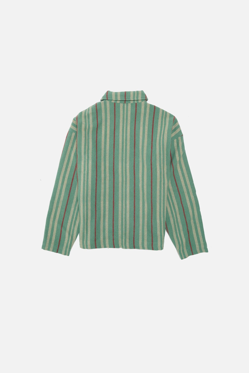 The Elder Statesman JUNIPER STRIPE BOXY JACKET outlook