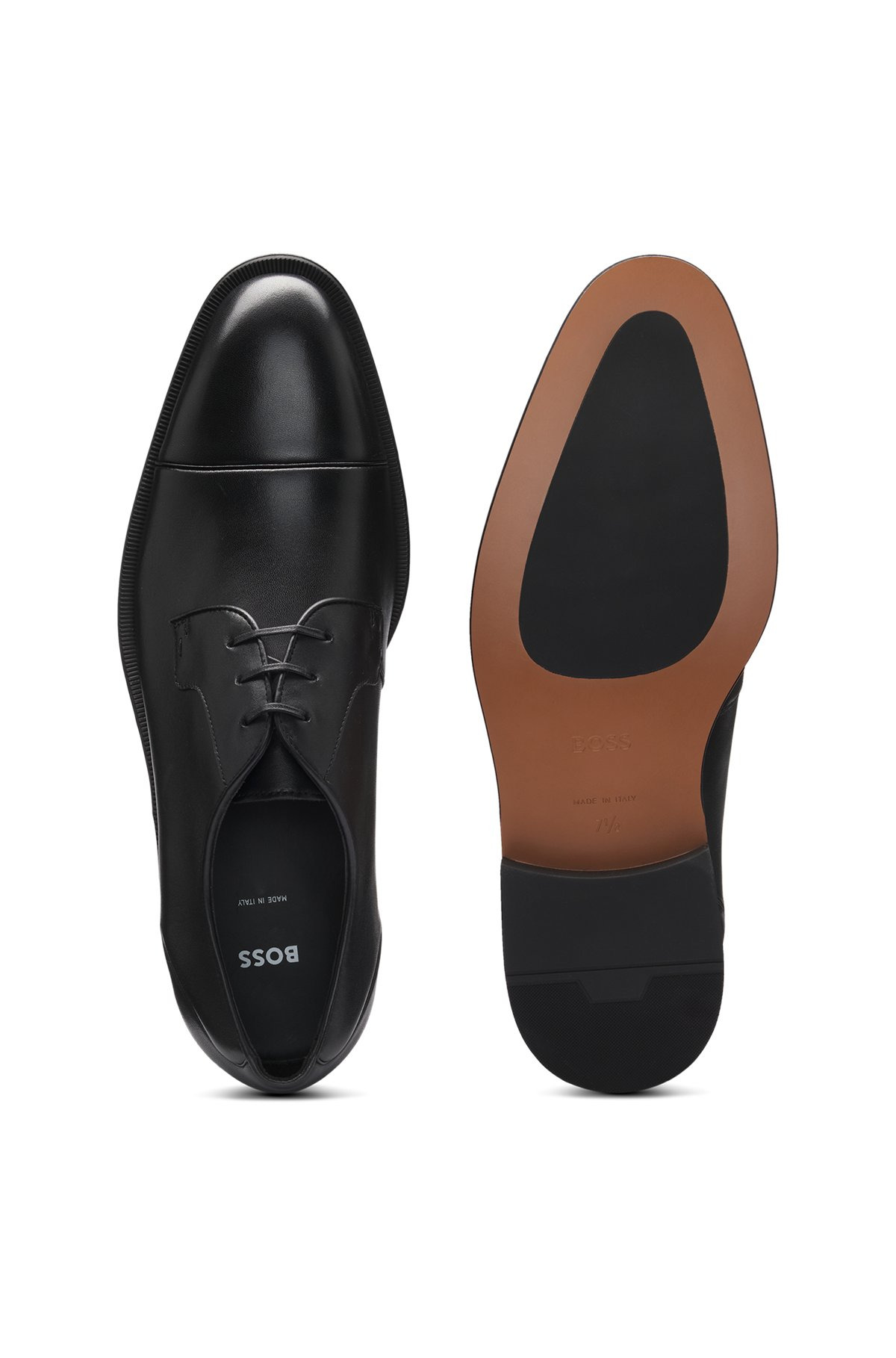 CAP-TOE DERBY SHOES IN LEATHER - 4