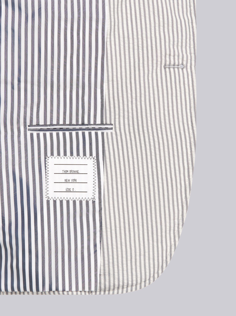 Grey Cashmere Seersucker Wide Lapel Suit 6