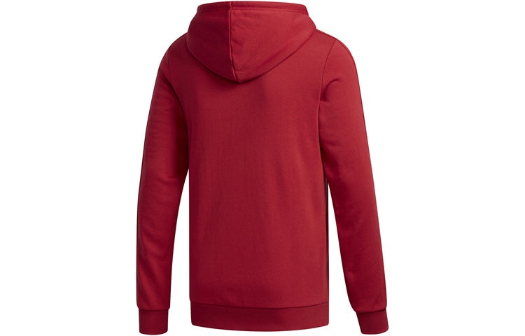 adidas neo M Ce 6S Hdy Side Stripe Knit Sports Pullover Red FU1070 - 3