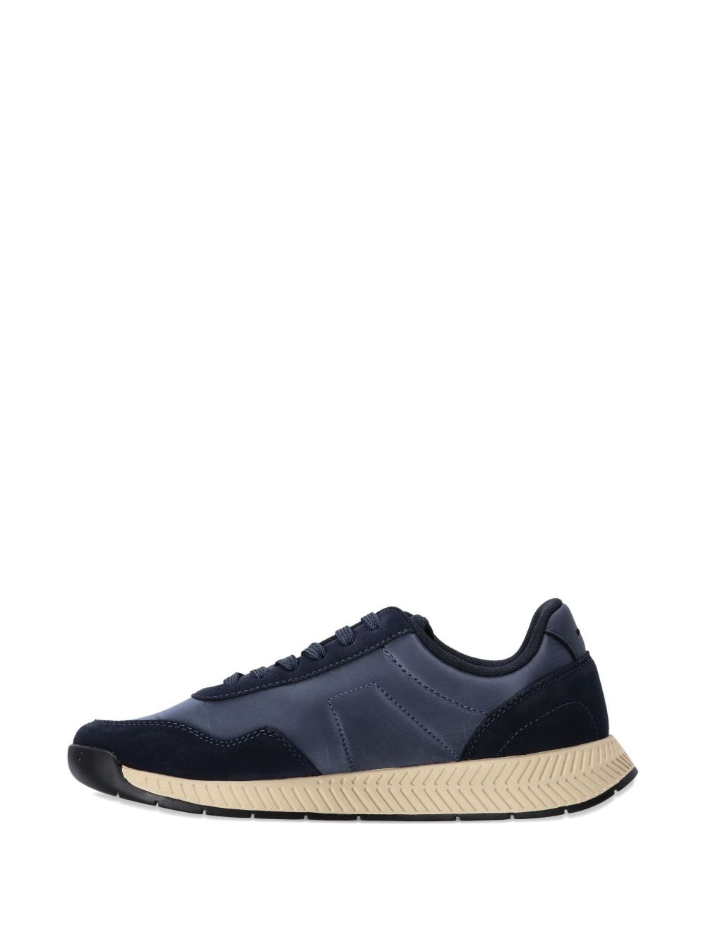 suede-panelled sneakers - 5