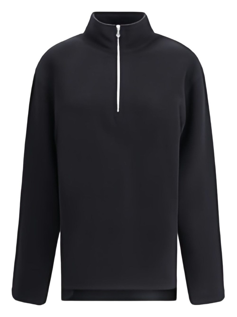 half-zip pile athletic jacket 1