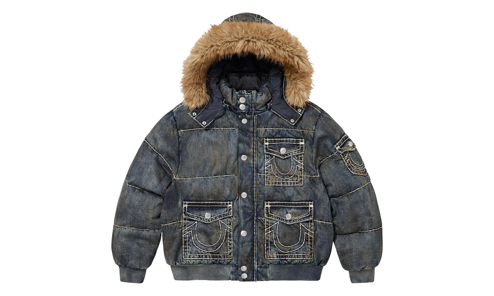 True Religion® Puffer Jacket "FW25 - Dirty Indigo" SU26486 - 1