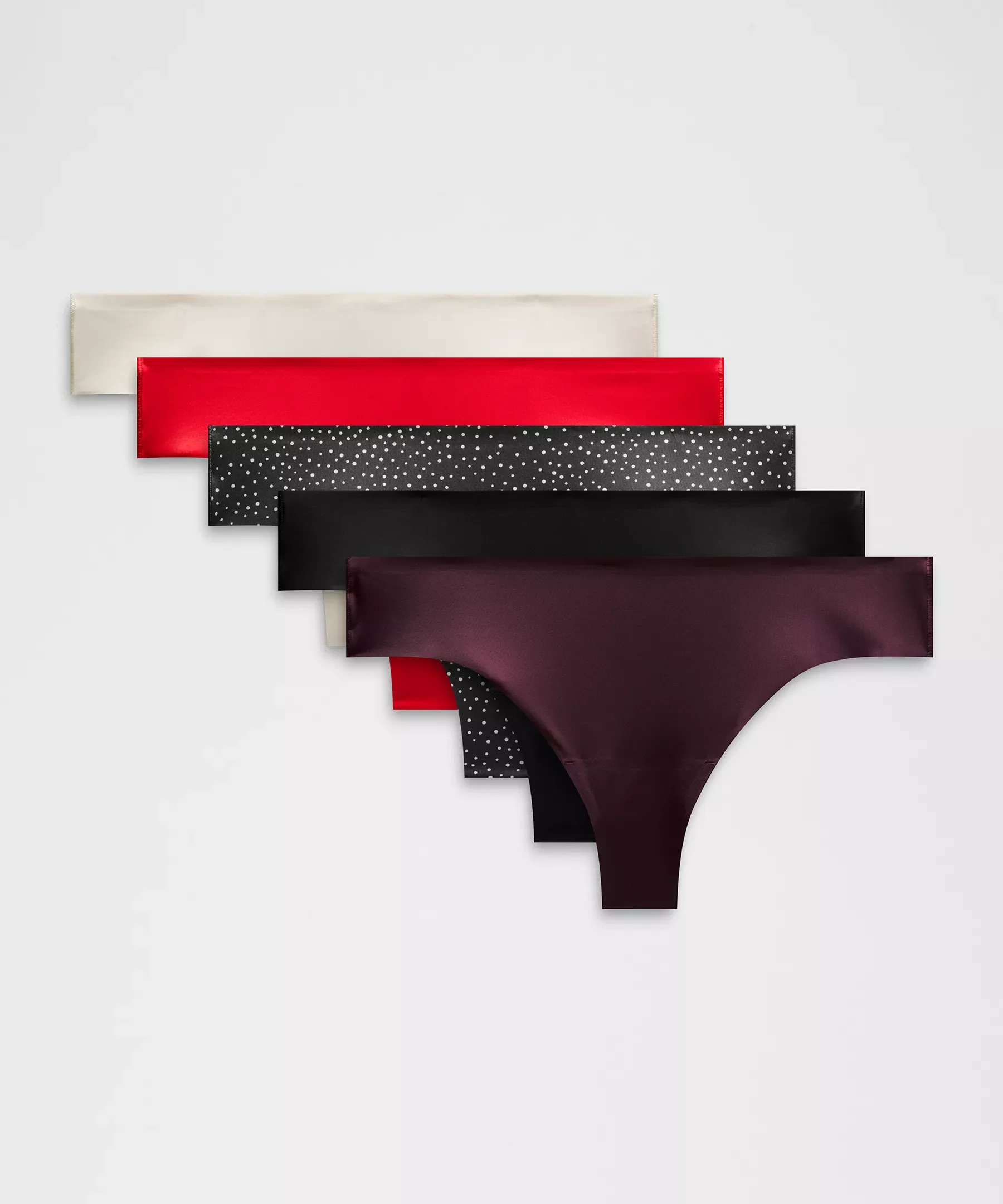 InvisiWear Mid-Rise Thong Underwear *5 Pack - 1