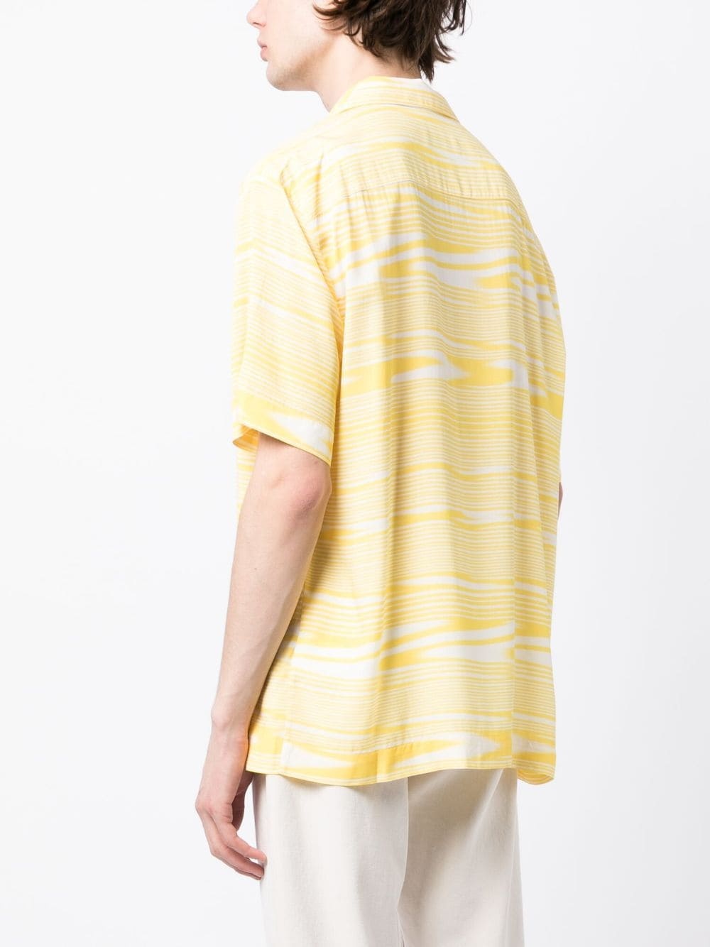 abstract-pattern short-sleeve shirt - 4
