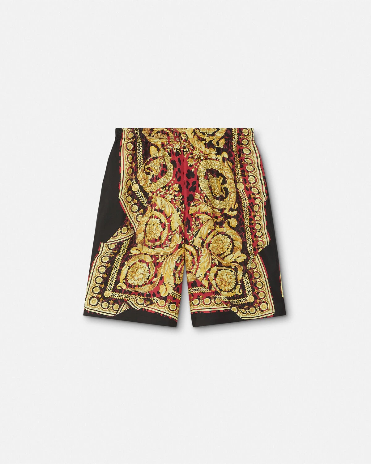 Wild Barocco Illusion Silk Shorts - 1