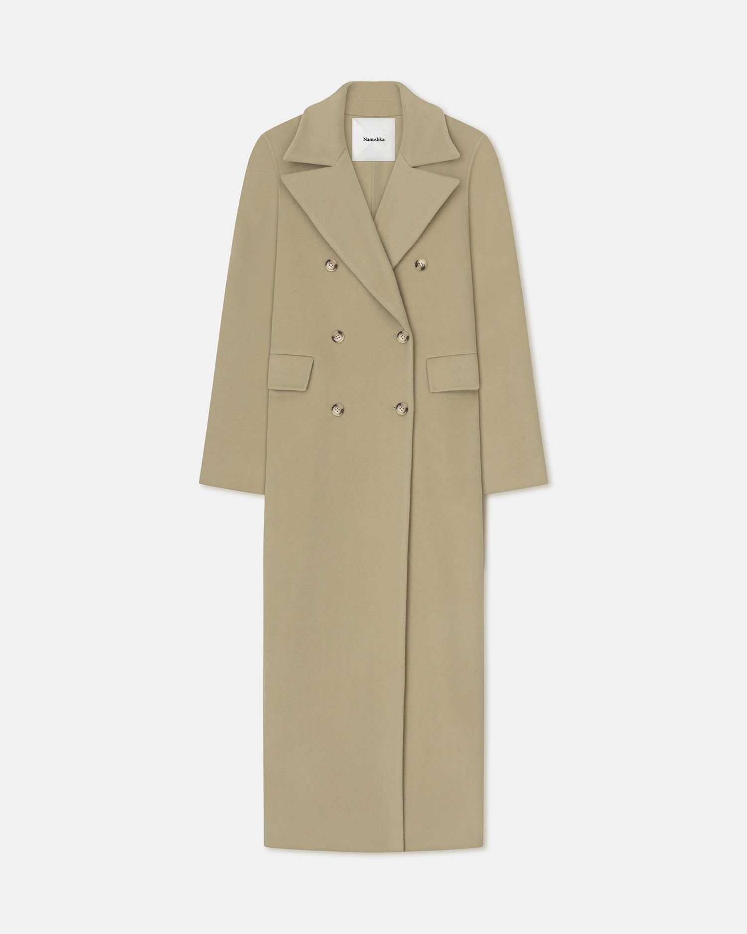 Double Wool And Silk Coat - 1