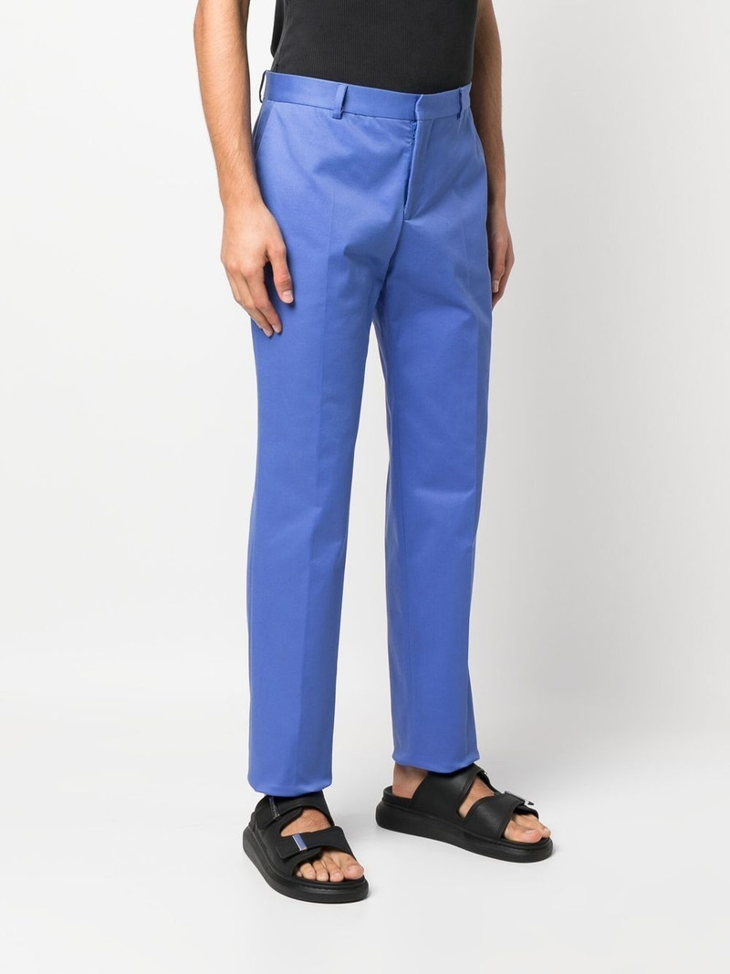 logo-embroidered tailored trousers 3