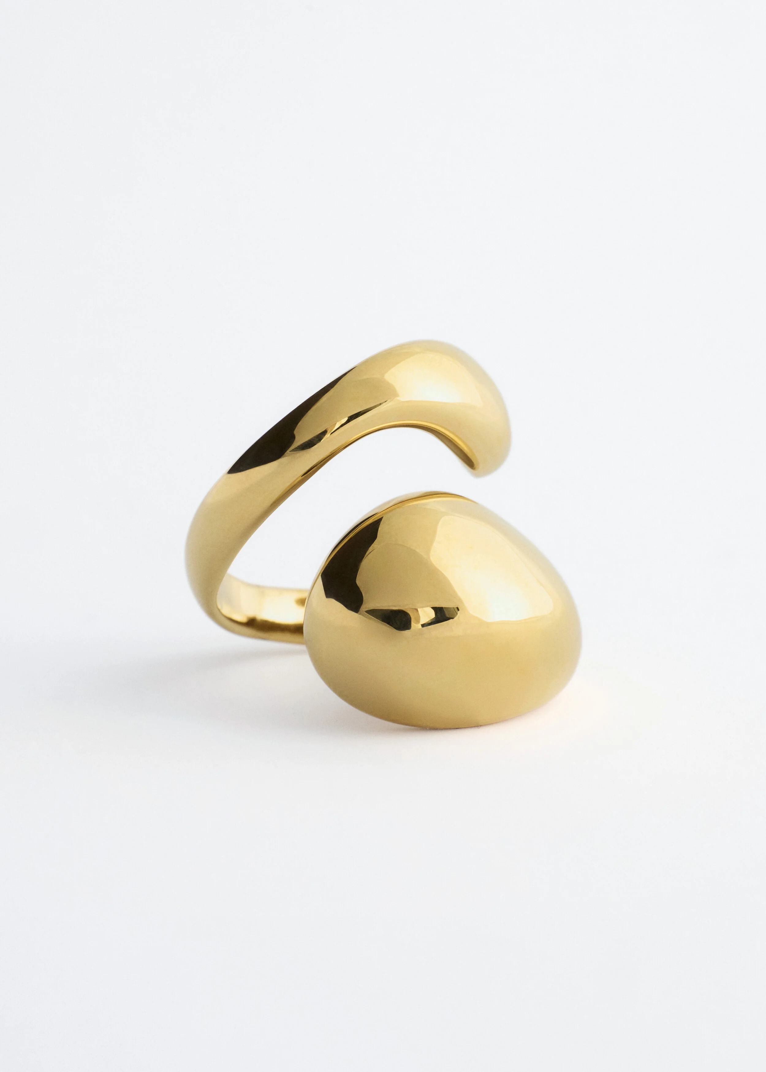 Double-Twist Sculptural Ring - 1