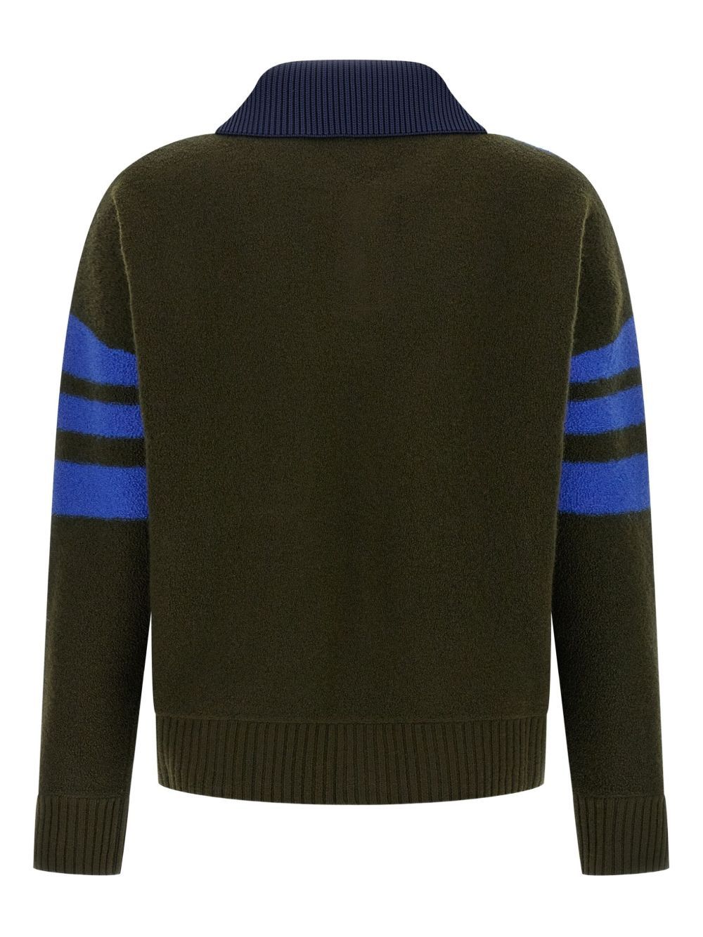 Calm stripe-panel polo shirt - 2