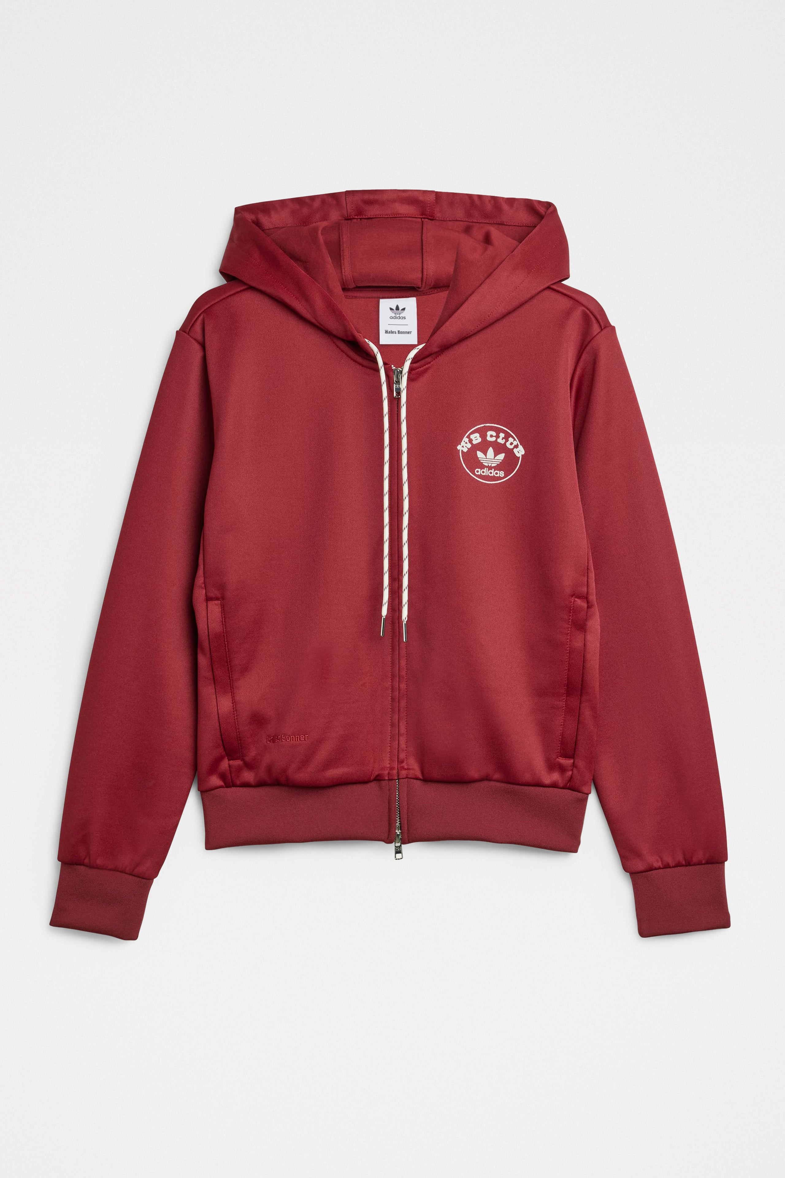 ADIDAS BY WALES BONNER TRACK HOODIE COLLEGIATE BURGUNDY - 6