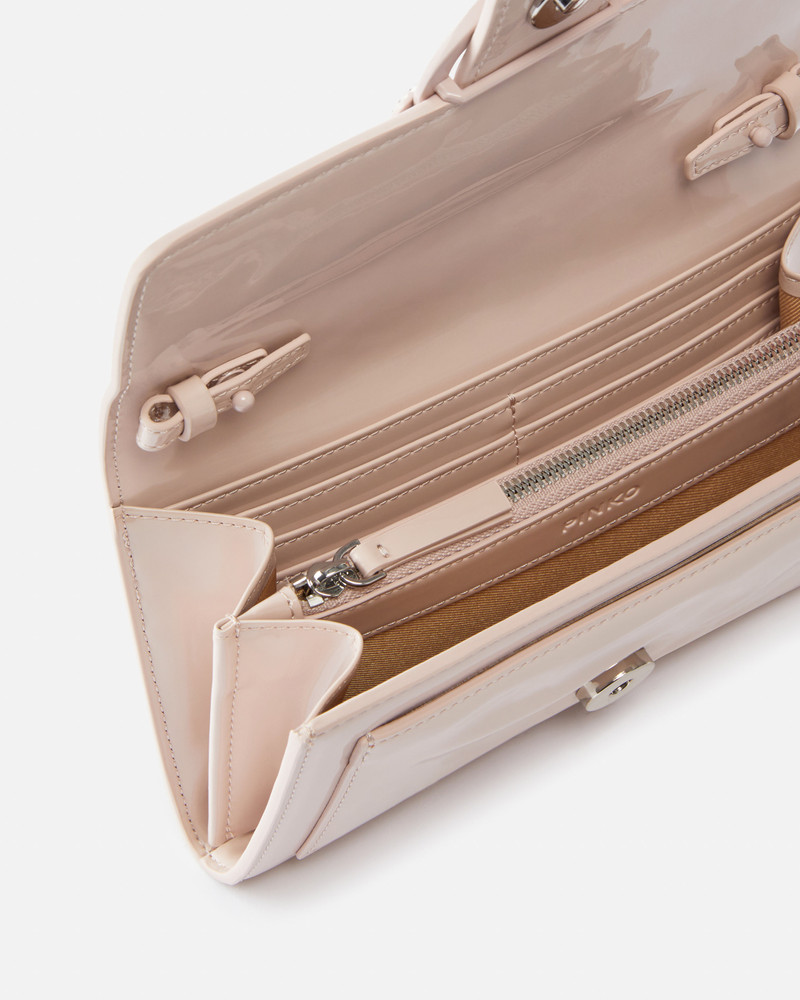 PATENT BIRD BUCKLE WALLET WITH SHOULDER STRAP 4