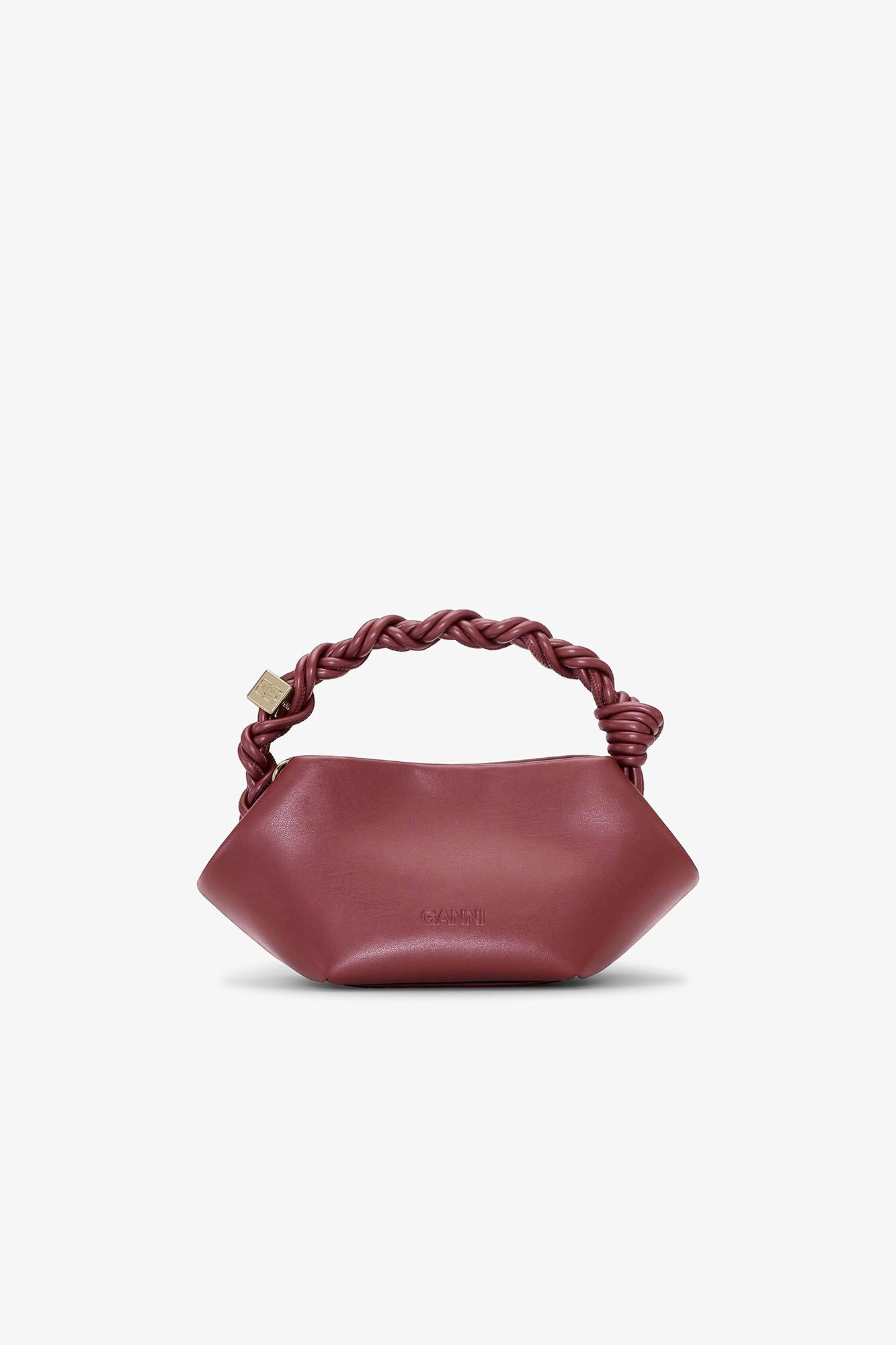 BURGUNDY MINI GANNI BOU BAG - 2