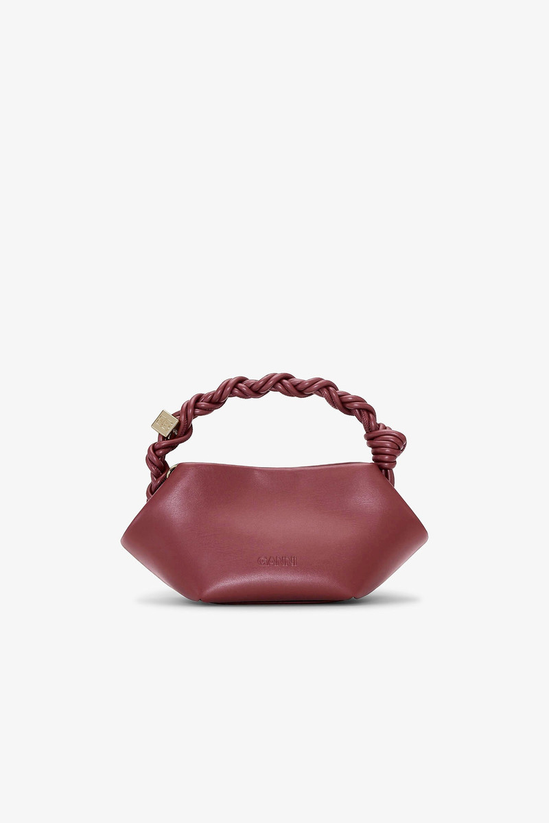 GANNI BURGUNDY MINI GANNI BOU BAG outlook