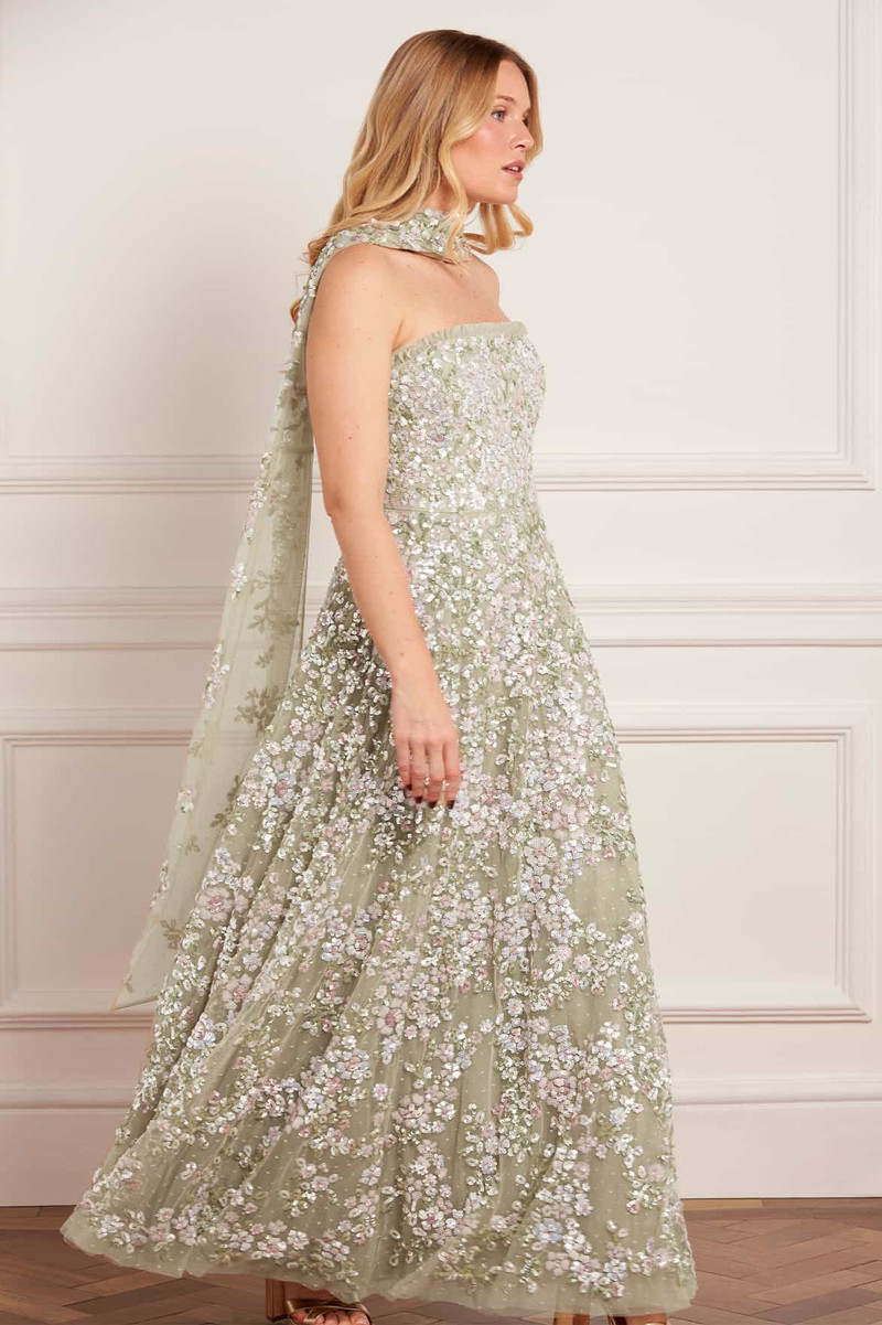 Needle & Thread Dream Garland Strapless Gown outlook