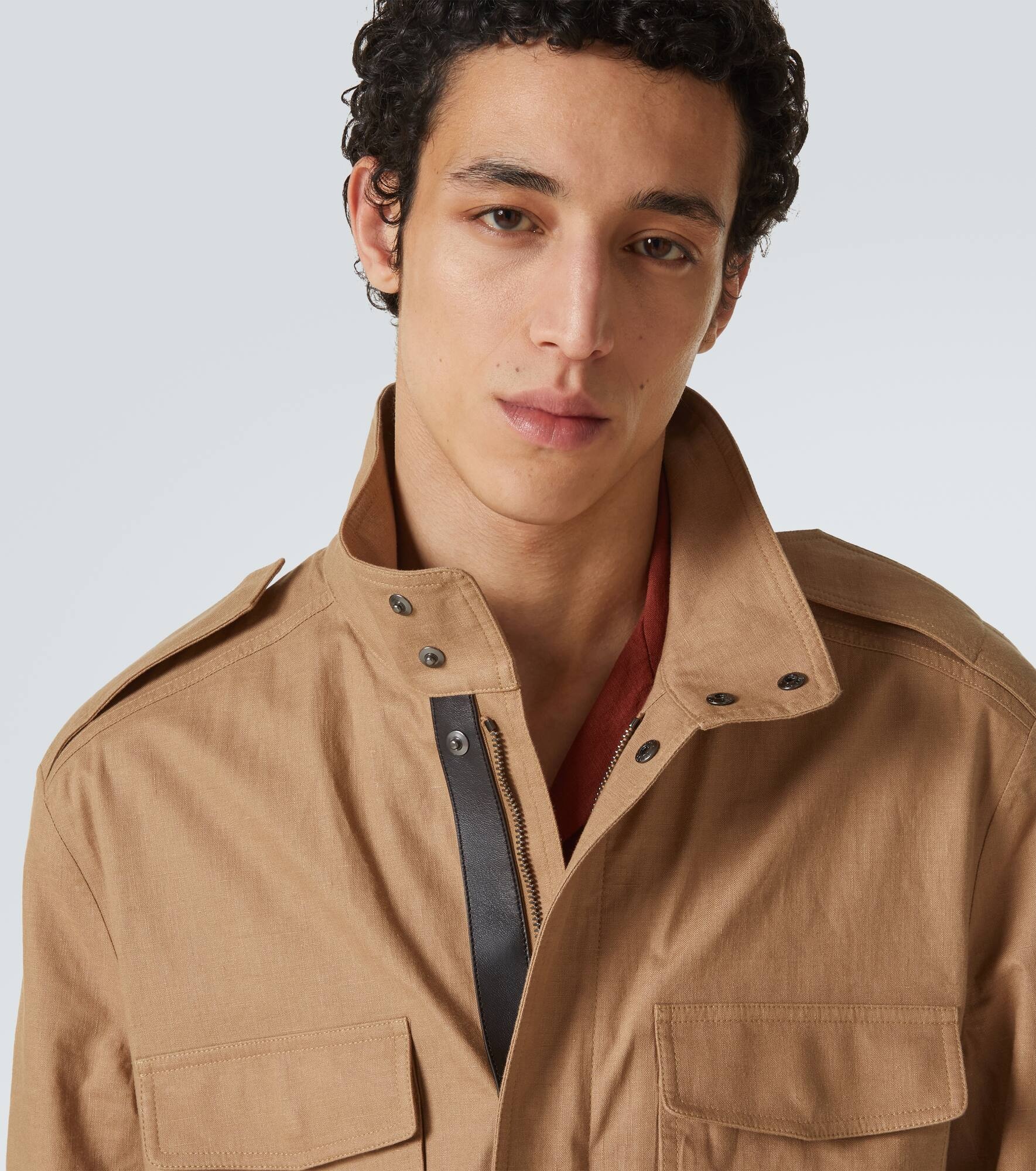 Linen field jacket - 5
