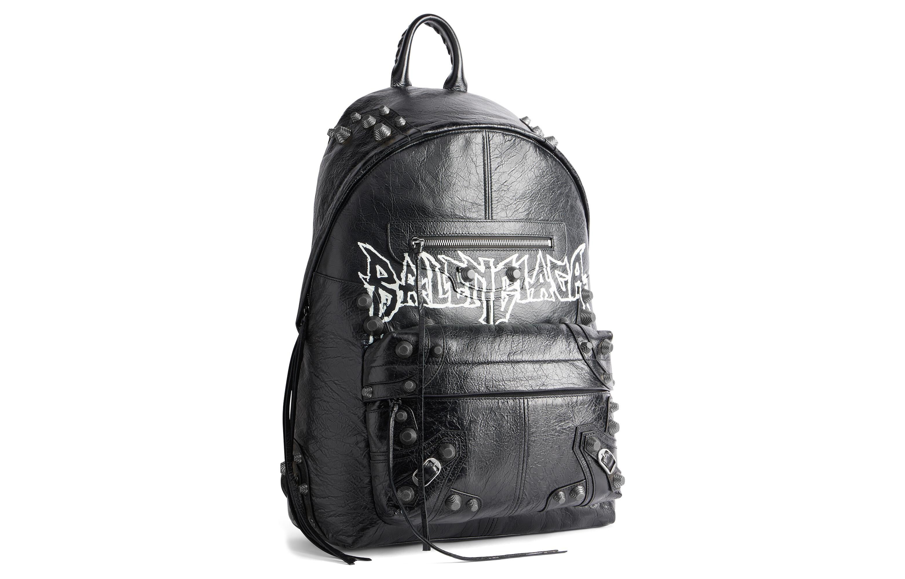 Balenciaga Le Cagole Backpack Diy Metal 'Black' 7662972AAXD1000 - 2