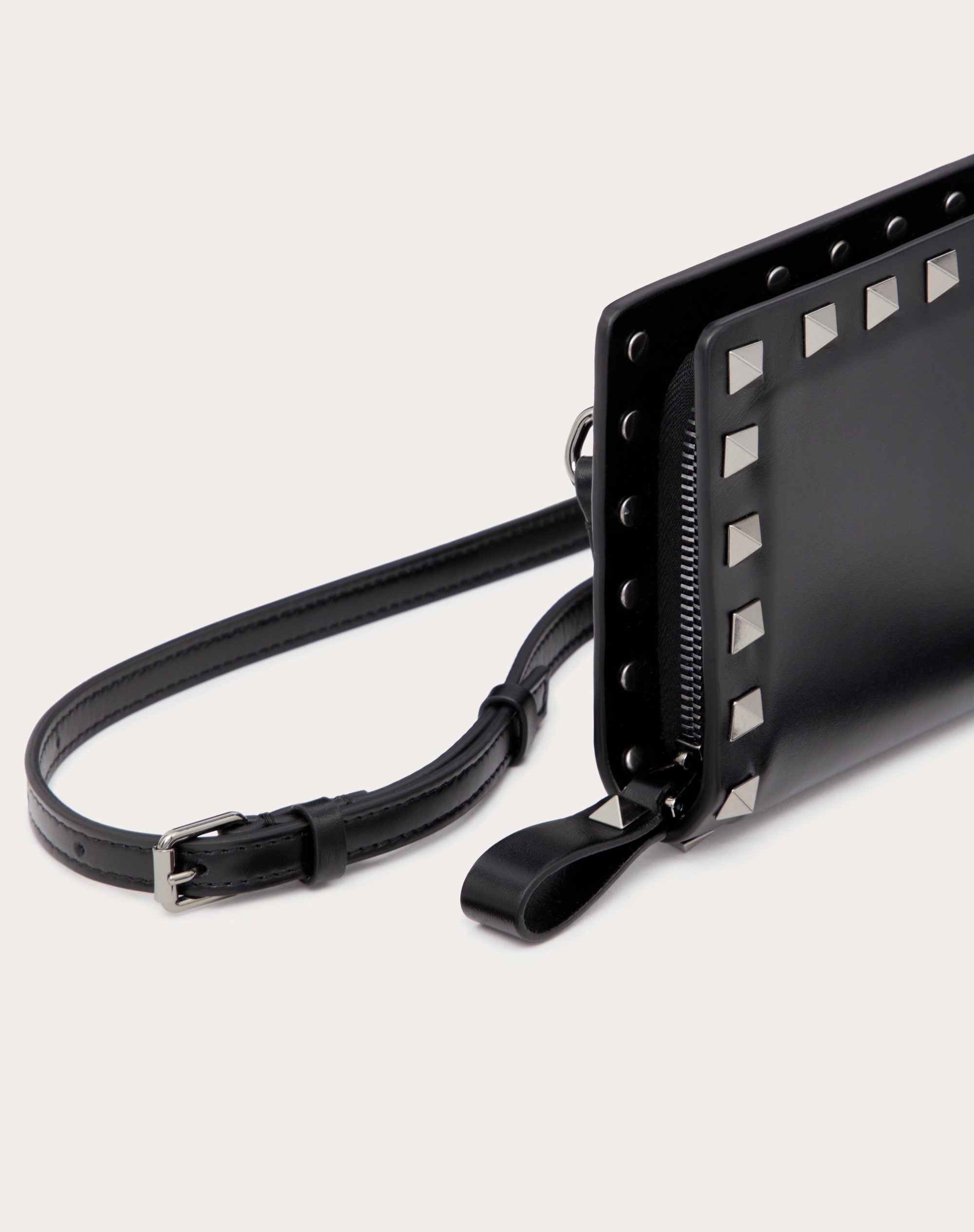 ROCKSTUD CALFSKIN NECK WALLET - 2